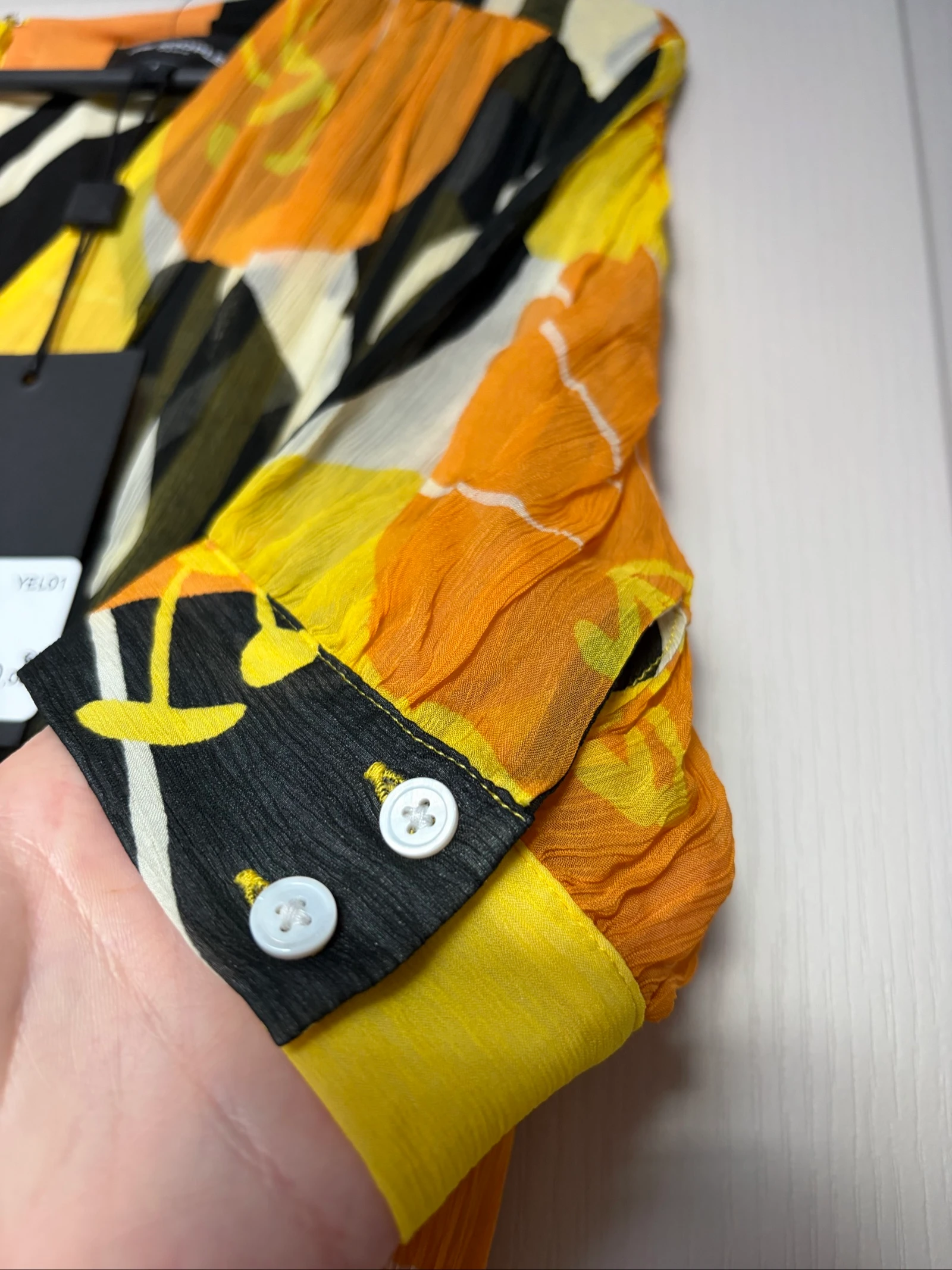 The Kooples – Vestido Hibiscus Yellow estampado – Talla 36 – Nuevo con etiqueta – photo 5